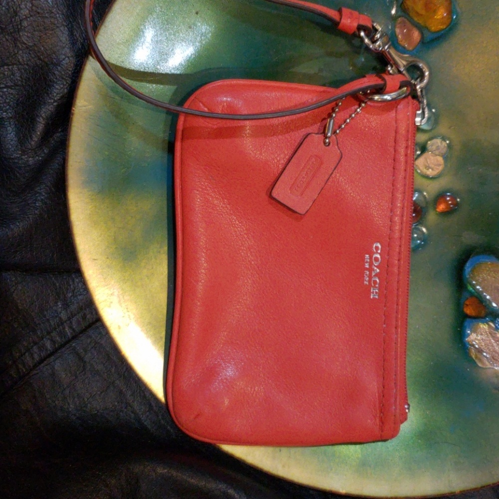 Coach Small Wristlet - Orange